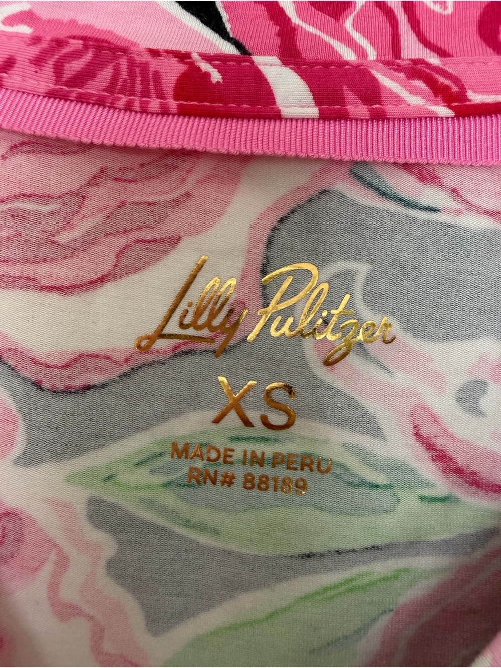 Lilly Pulitzer Prima top in Onyx Party All the Time size XS - Picture 3 of 11